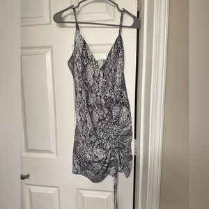 snake skin short dress